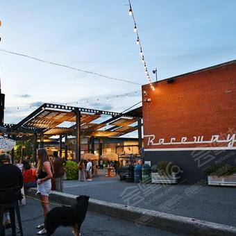 Huge Outdoor Patio - NoDa Canteen Outpost at Camp North End adjacent to Uptown